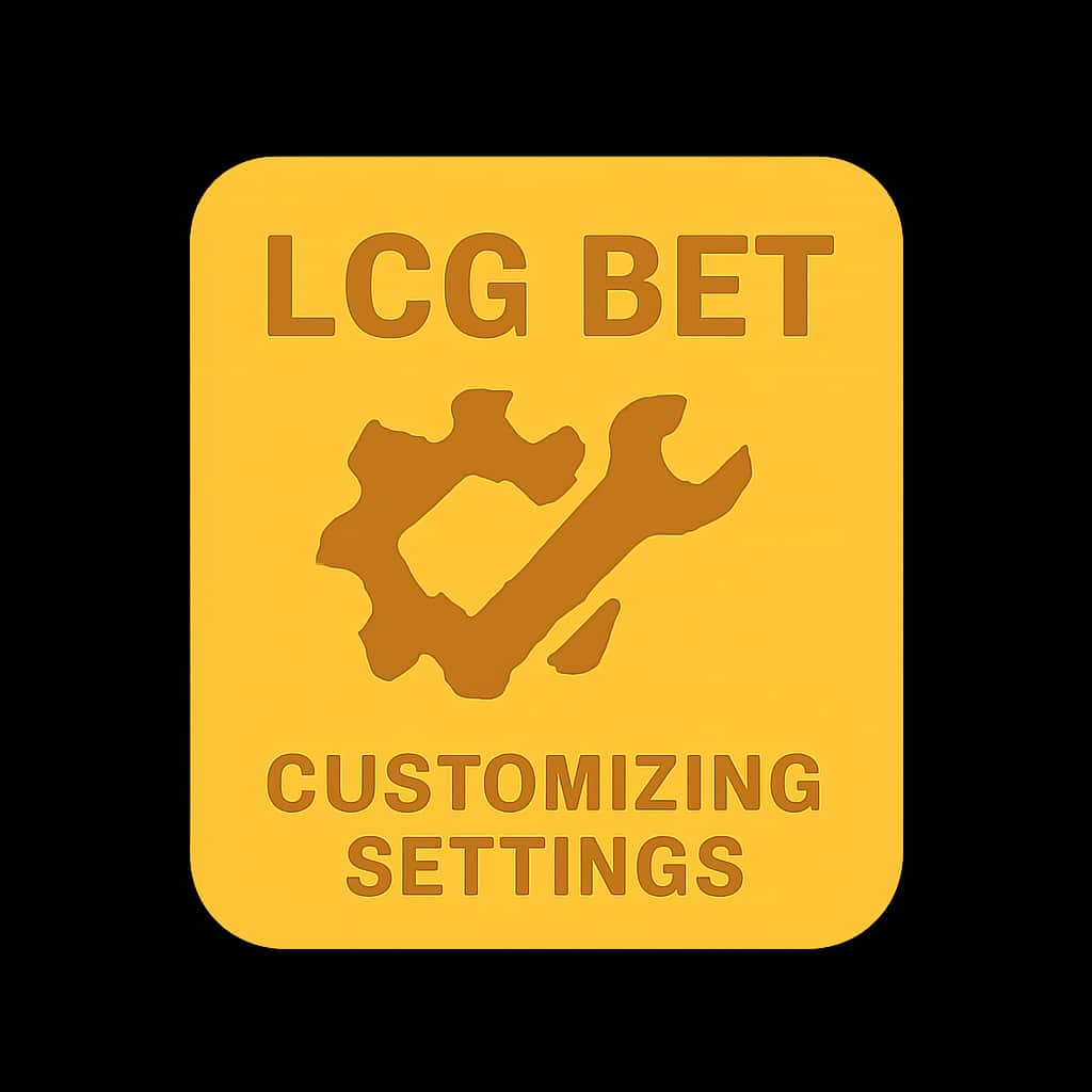 Icon representing LCG BET settings customization guide.