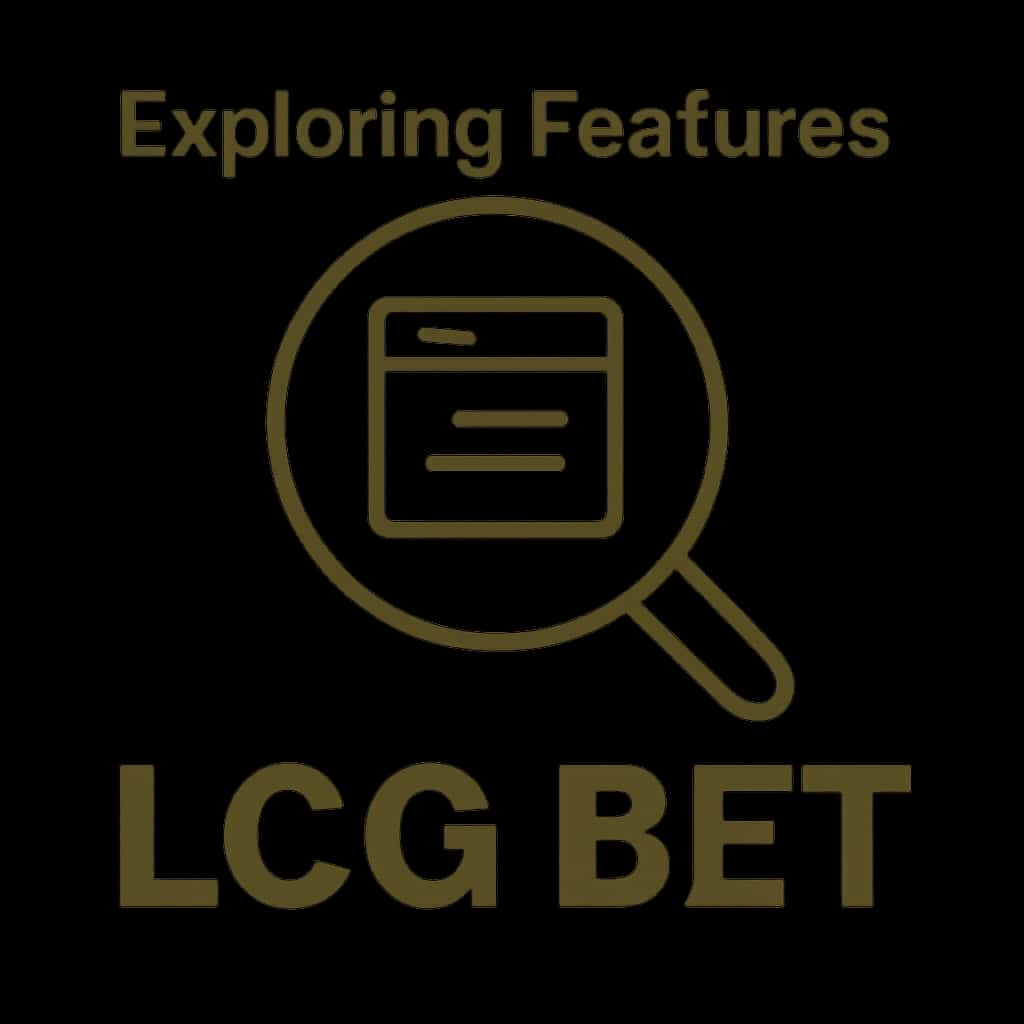 An icon representing the features of LCG BET in a simple design.