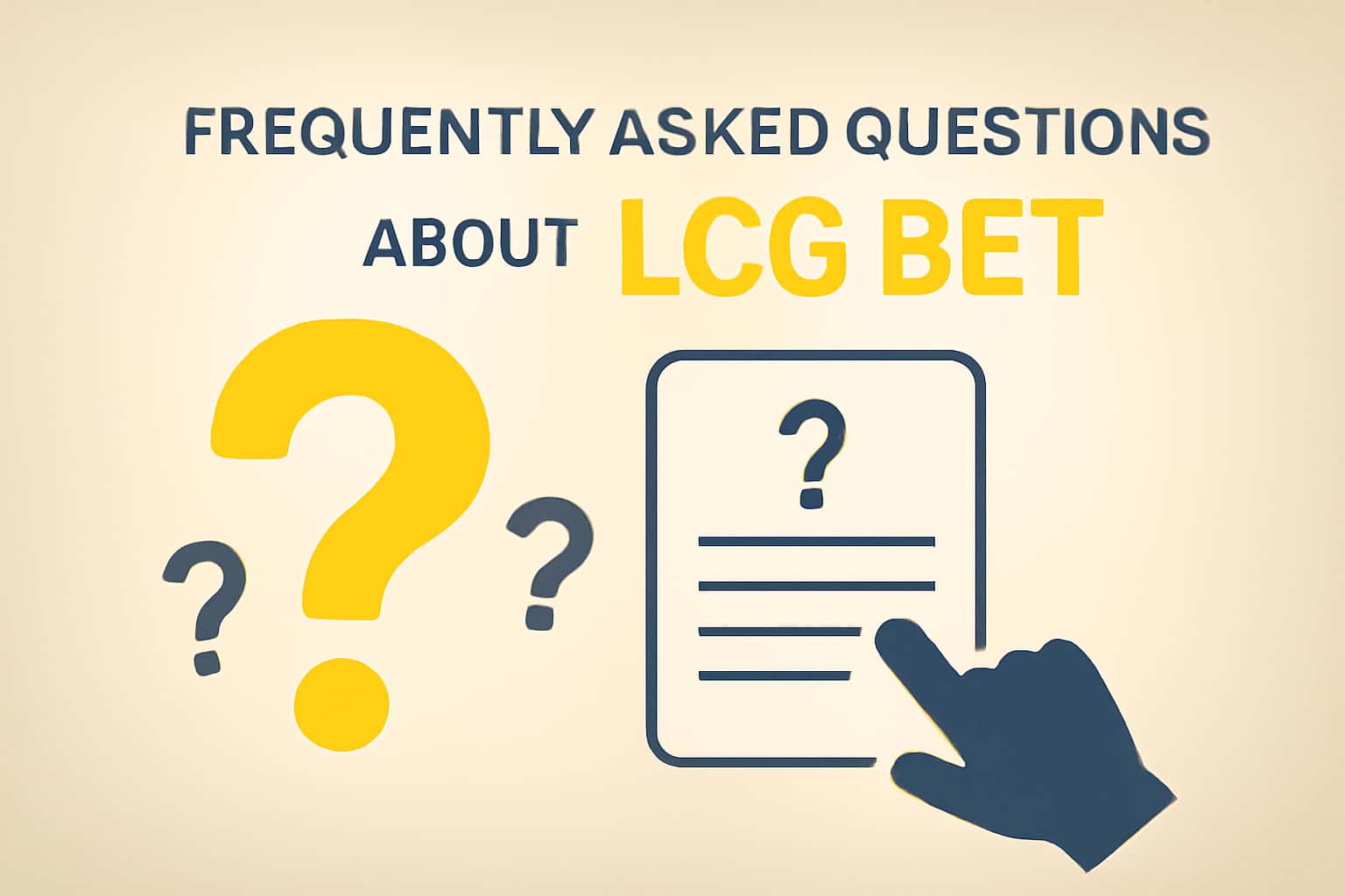 A futuristic scene illustrating the FAQ section for LCG BET.