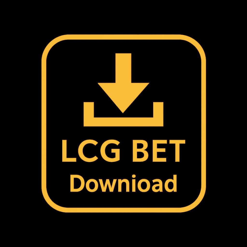 Badge concept for LCG BET Download in '#fcc603'