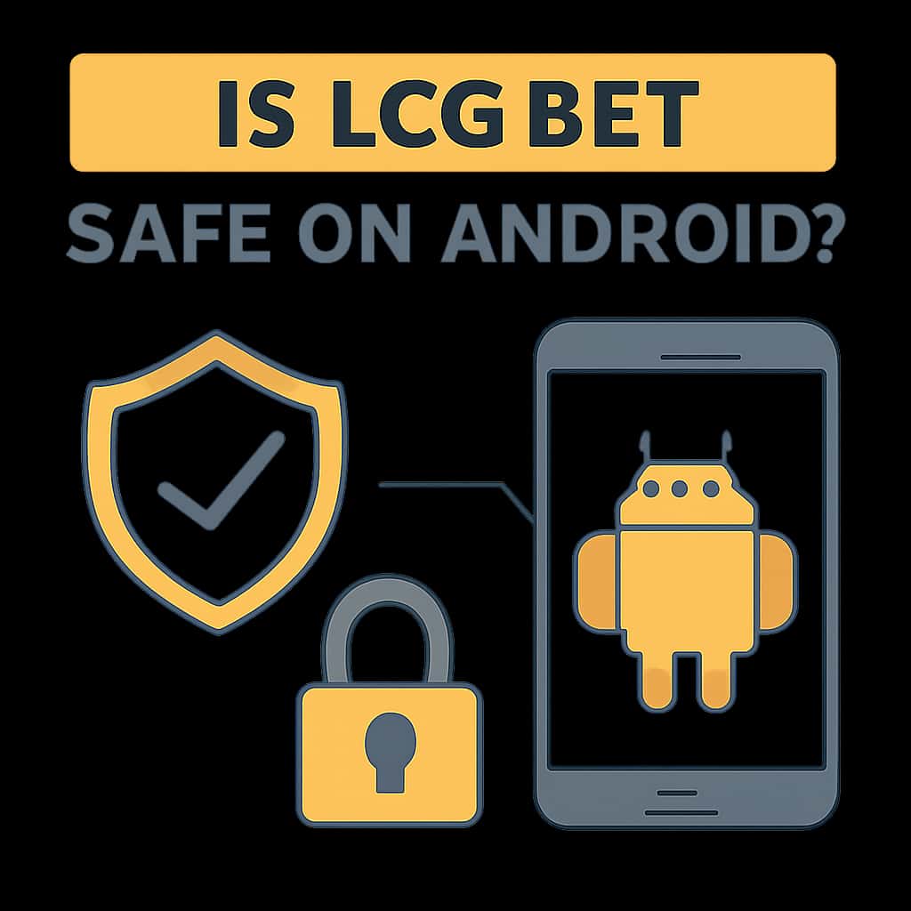 Illustration detailing installation steps for LCG BET on Android.