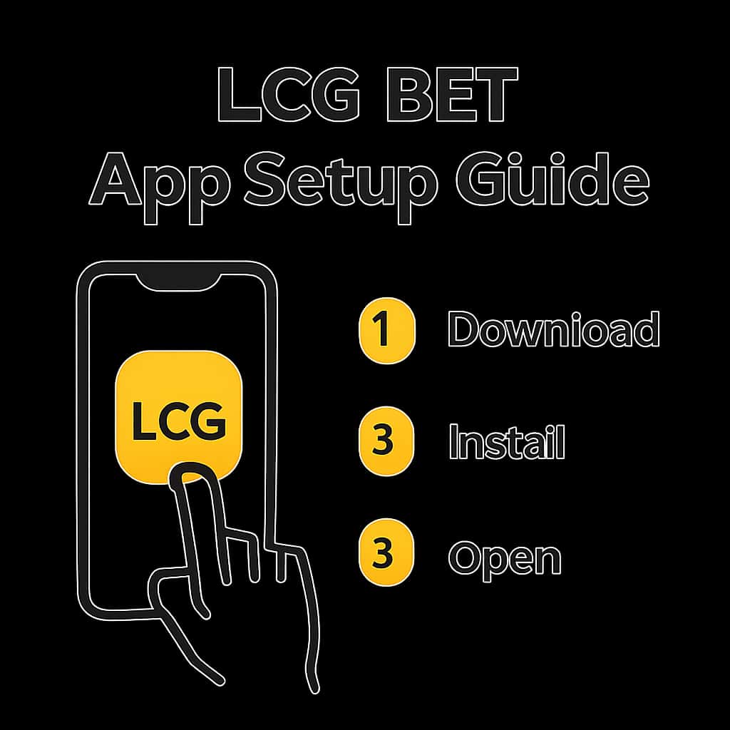 An educational diagram about LCG BET App setup.