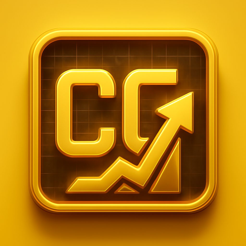 Badge concept for LCG BET Download in '#fcc603'