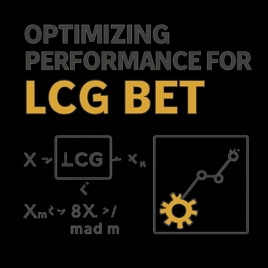 An educational diagram on optimizing performance for LCG BET.