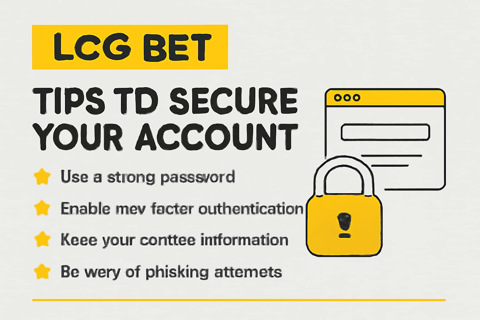A futuristic scene highlighting security measures for the LCG BET account.
