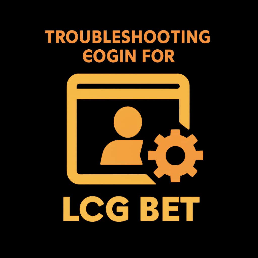 An icon representing troubleshooting guidance for logging into LCG BET.