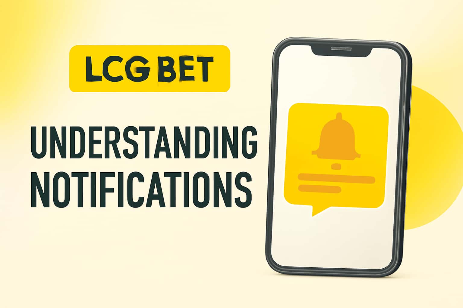 A visual representation of LCG BET Notifications, featuring the text clearly.