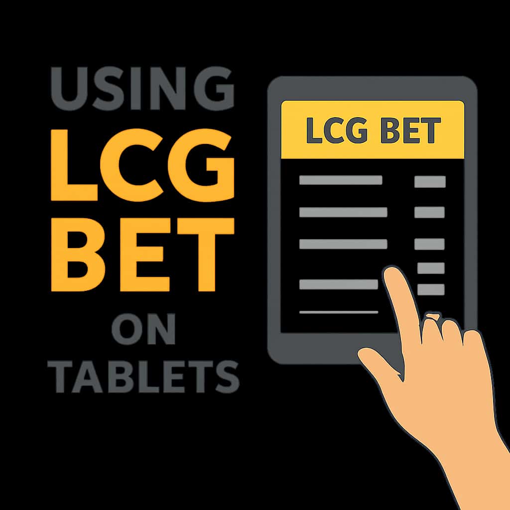 Diagram illustrating the installation process for LCG BET on tablets.